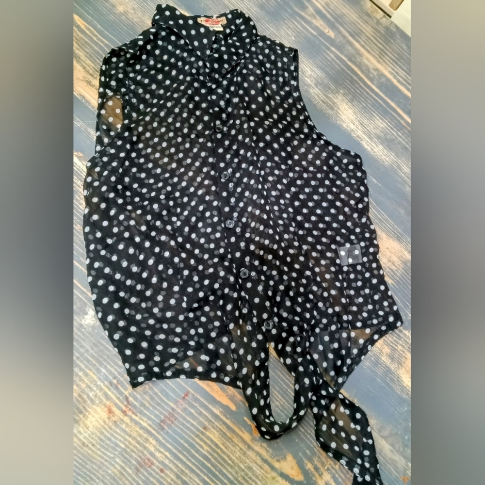 Body Central sleeveless sheer top